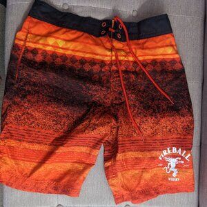 Men's fireball swim trunk size S